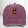 Cappellino da baseball retrò - Gatto nero carino che mangia raStampa unisex, design regolabile - Adatto sia per Unisex che per Donne