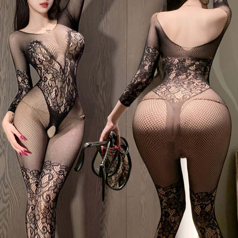 400 Styles Sexy Hot Woman Transparent Erotic Porno Lingerie Tights Sex Clothes Plus Size Women Perspective Fishnet Bodysuit Open Crotch Bodystocking