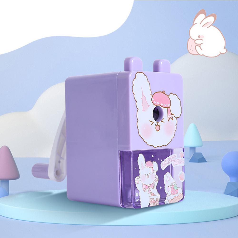 

Мультяшная точилка для карандашей для студентов, ручная, автоматическая, с одним отверстием, для заточки грифелей, экономящая силы, канцелярские товары для школьных принадлежностей лавандовый