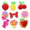 8 Stück/Los Niedliche Lutscher / Frucht Cartoon Flachrücken DIY Haarspangen Zubehör Dusche Dekoration Center Crafts C84