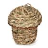 Hummingbird House with Lanyard Grass Hand Woven Resting Place Outdoor Hanging Natural Birdhouse Bird Hut Outside
