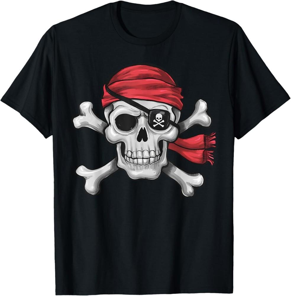 T-shirt Halloween Pirate Crâne et Tibias Homme Garçon Enfants