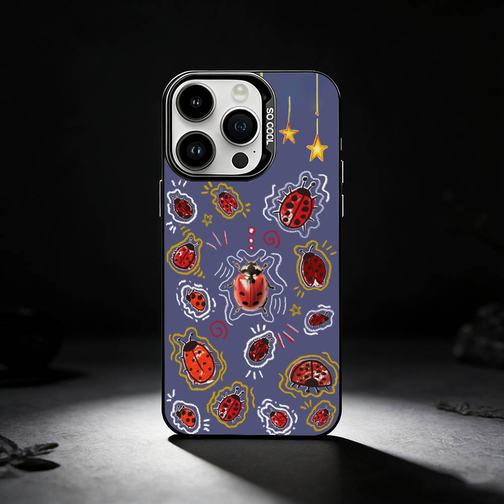 

B-Biology Art Insects Bugs Phone Case For iPhone 17,16,15,14,13,12,11 Plus,Pro Max,XS,Colored silver phone case iPhone16pro