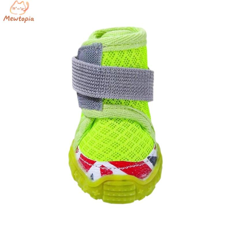 Super Soft Breathable Dog Shoes Cow Reinforced Sole Non-Slip Pet Shoes Non-Shedding Design Paw Protection Sneakers