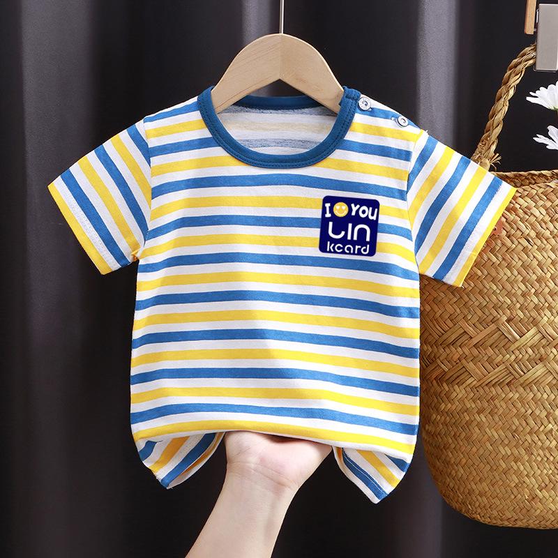 Children's Pure Cotton Short-Sleeved T-Shirt: Summer Style for Girls & Boys