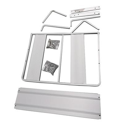Space Aluminum Double Layers Hanging Microwave Oven Rack Stand Kitchen Storage Shelf Organizer