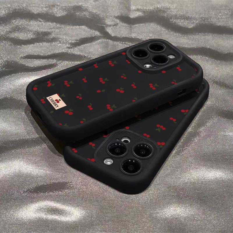 Ins Style Small Cherry Phone Case for Samsung Galaxy S26 S25 S24 S23 S22 Ultra Plus FE A16 A36 A56 A52 A53 A35 A55 5G Soft Cover