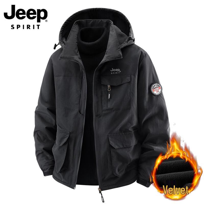 

JEEP SPIRIT Men s Hooded Winter Padded Jacket L