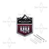 Metal Mountain Cross-country 4X4 Grille Badge Pattern Stickers Car Trunk Body Emblem Decal For Jeep Wrangler Chevrolet Toyota FJ ALW1
