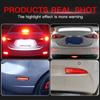 2PCS Car Red LED Side Marker Light For 2004-2008 1st Gen Mazda 3 Sedan/Hatch, Replace OEM Red Bulb-Less Sidemarker Reflectors