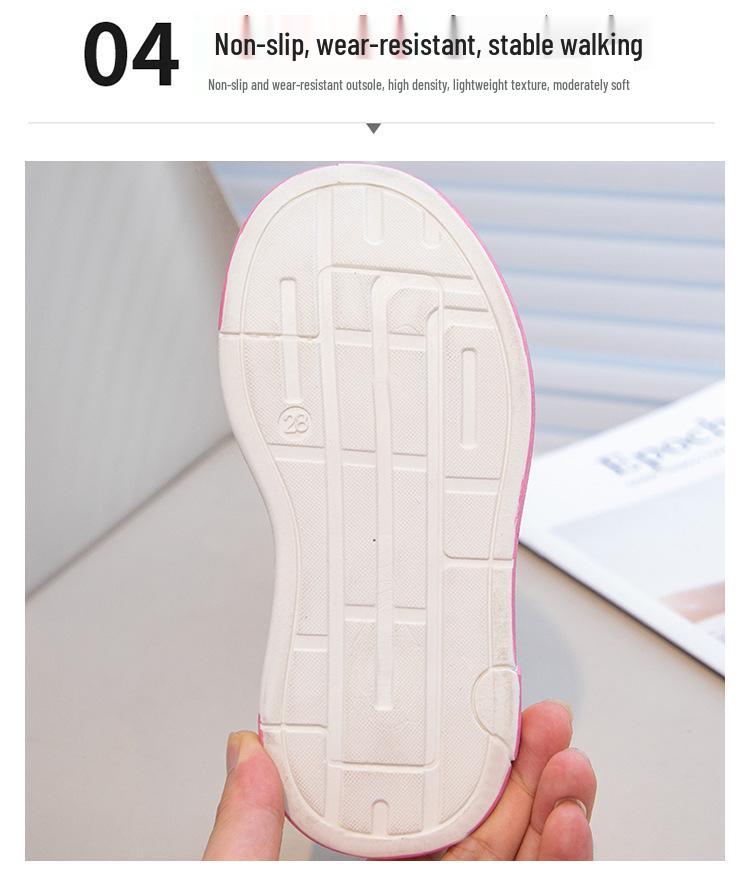 Spring/Autumn 2025 Kids' Soft-Soled Low-Top Canvas Sneakers - New Style for Boys and Girls