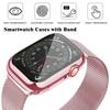 Case+Metal Milanese bands For Apple Watch Band 44mm 38mm-42mm-40mm Magnetic Loop iwatch Series 9 8 7 6 5 4 3 SE 45mm 41mm Strap