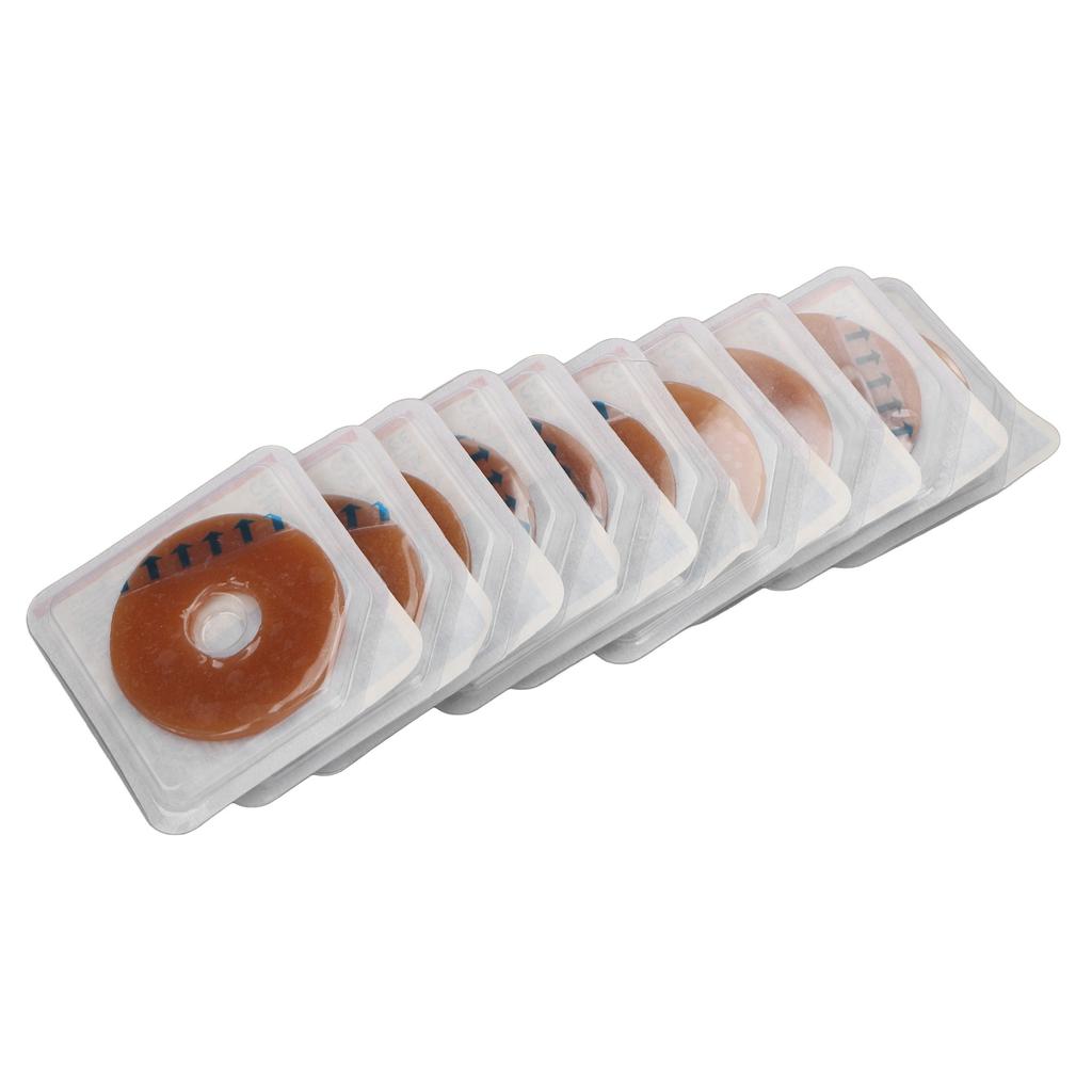 10pcs Ostomy Bag Barrier Silicone Malleable Leakproof Skin Protecting Corrosion Resistant Colostomy