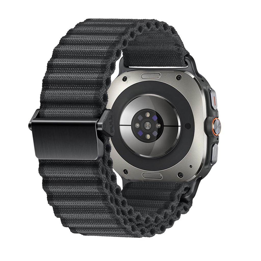 Compatible with Samsung Galaxy Watch Ultra 47mm Band ,Rugged Nylon Woven Loop Sport Adjustable Strap Replacement Wristband
