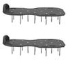 Lawn Aerator Shoes with Strap Lawn Aerating Sandals Garden Grass Loosening Tools for Courtyards Black