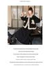 2025 Winter Women's French Chic Black Corduroy Lambswool Coat – Petite Eco-friendly Fur Plush Top