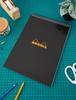 (1, 8 A A 1/4 X 11 A A 3/4) - Rhodia Wirebound Notebooks Ruled 21cm X 32cm Black