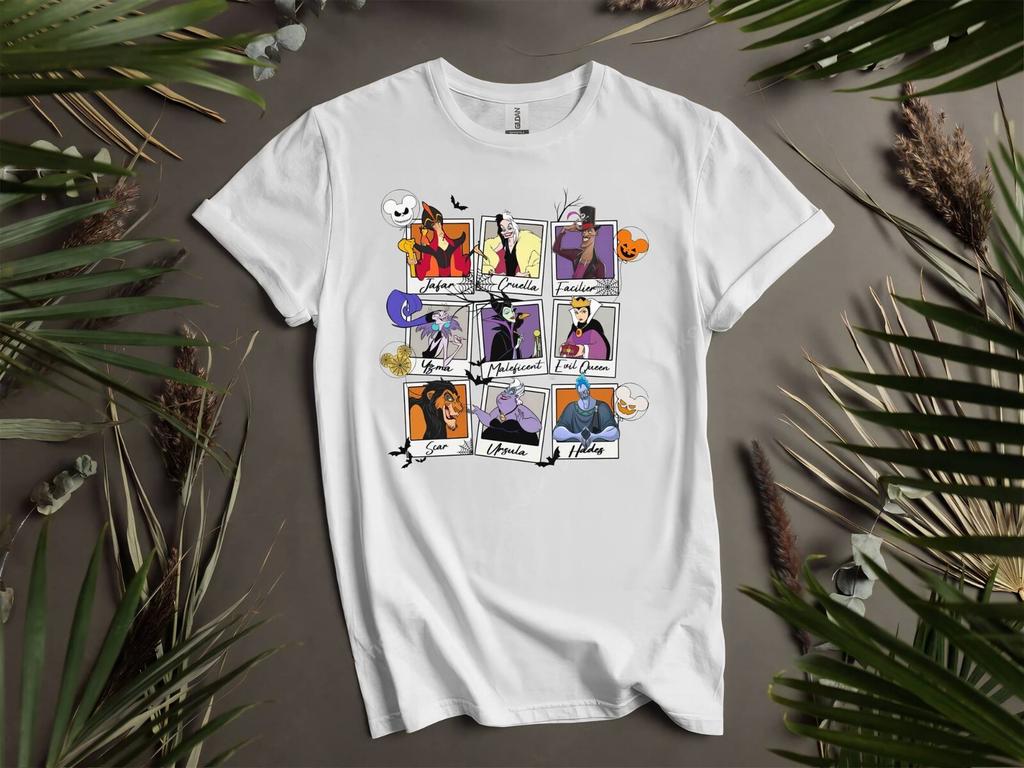Villains Group Photos Hallowen T-shirt T shirt Men Women Unisex Tshirt K426