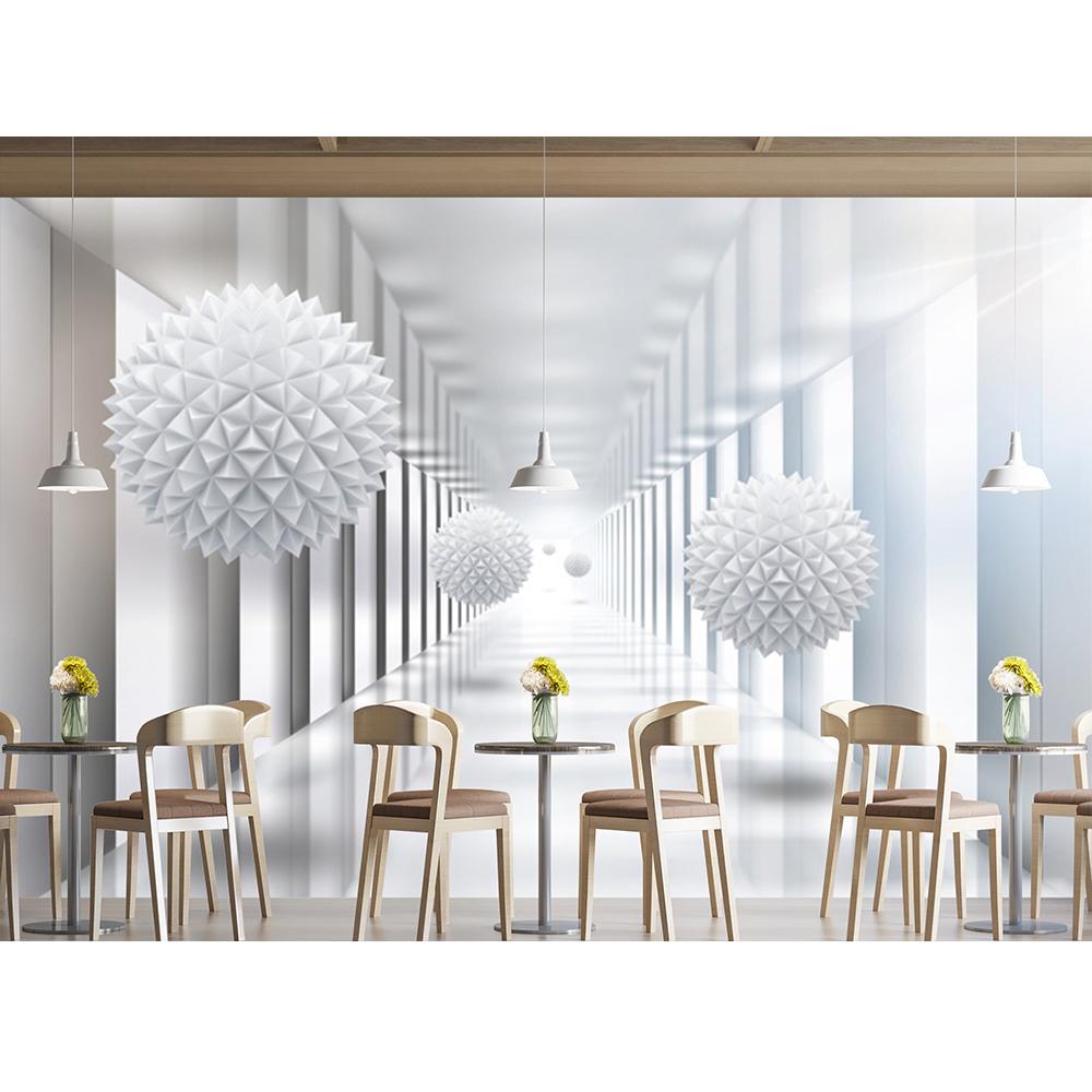 

3D Абстрактные Обои Большое Пространство Белые Фрески Столовая Спальня Гостиная Обои Домашний Декор 275cm(W) x 190 cm(H)