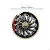 Car Wheel Hub Clock Noiseless Mechanism Brake Disc Wall 3D Decorative Piece Decor for Men,