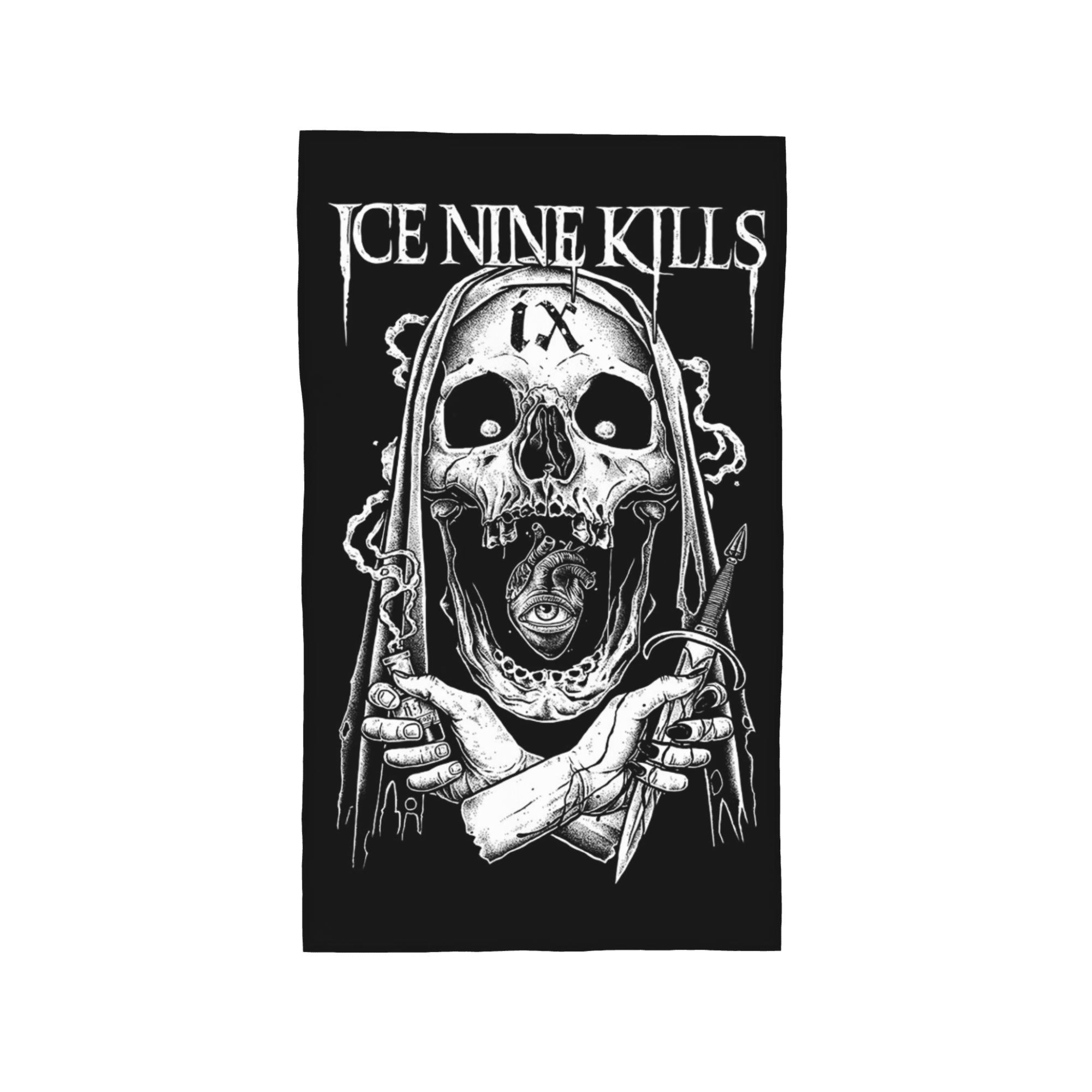 

Michele Nolli Ice Nine Kills Soft Face Towel Quick Dry Pool Bath Cotton Towels Absorbent W30*H60(CM)