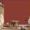 Halloween Plaid Wallpaper Pink and Gold for Living Room and Bedroom 50x1000