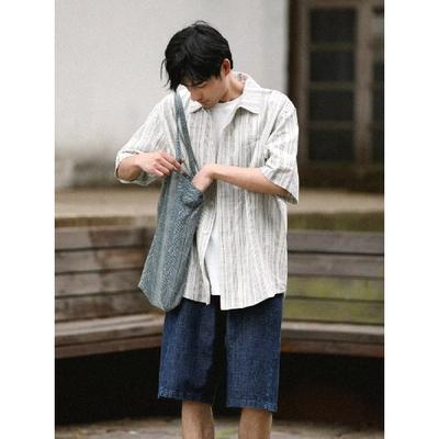 New Retro Shirt For Men'S Summer Wear, Loose And Niche Design For Students, Fun Men'S Top For Outerwear