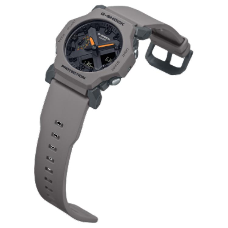 Casio Orologio GA 2300 Movimento al Quarzo Cinturino in Resina Unisex Quadrante Nero GA-2300-8A