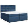 Maison Exclusive - Sommier à lattes de lit avec matelas Bleu 200x200 cm Tissu