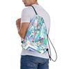 Custom Hatsunes Anime Mikus Drawstring Backpack Sports Gym Bag for Women Men Manga Training Sackpack