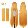 Bubuwig Synthetic Hair 100cm Long Straight Pure Color Cosplay Wigs Over 100 Colors Black White Red Blue Brown Wig Heat Resistant