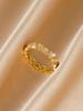 Y2K Heart Eternity Ring with Cubic Zirconia Inlay Trendy Women's Aesthetic Night Outfit Jewelry