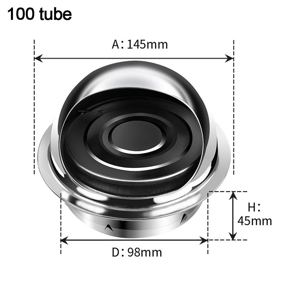 

Наружный настенный колпак дымохода Вытяжной колпак Защитная крышка для печной трубы Вентиляционная система 100 tube