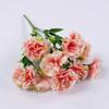 1 Bouquet Carnation,Outdoor UV Resistant No Fade Artificial Flower,Carnation Silk Forever Flowers For Home Party Wedding Decor