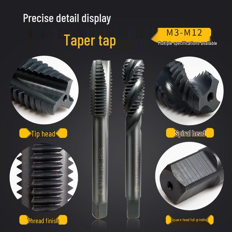Spiral Tap Machine for M4-M16, Nitrided Hardened Taps