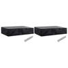 VidaXL Garden Chair Covers 8 Eyelets 2 Pcs 218 X 77 X 55 Cm