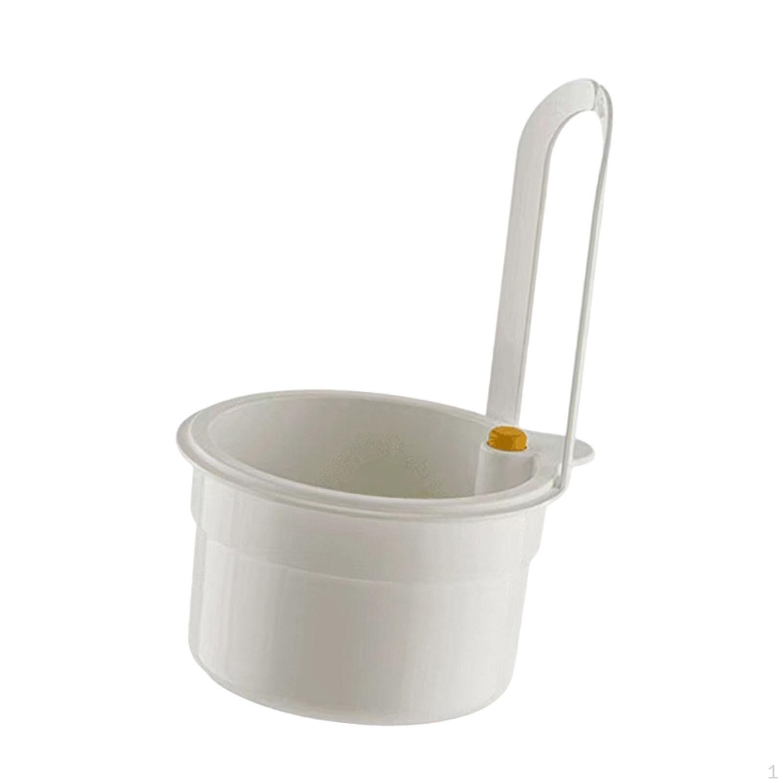 

Drain Basket for Kitchen Sink, Colander Food Waste, Hanging Strainer with Storage Holder белый