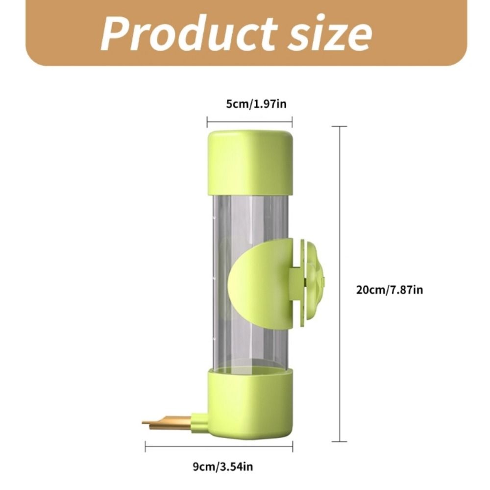 200ml Bird Water Feeder Detachable Automatic Drinking Bottle Hanging Parrot Water Dispenser  Dog