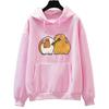 Guinea Pig Printing Hoodie Cute Kawaii Animal Clothes Autumn Fleece Hoodie Men Sweatshirt Slight Long Sleeve Tops
