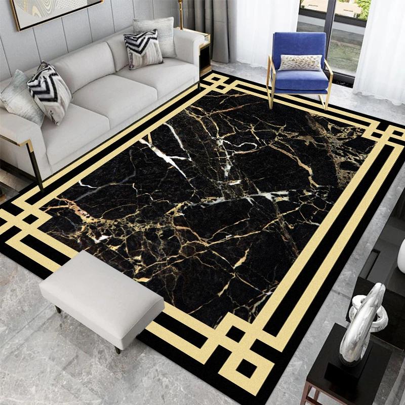 Living Room Decoration Abstract Carpets Modern Home Soft Rugs Hall Sofa Light Luxury Floor Mat Room Decor Cloakroom Large Carpet