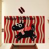Year Of The Horse Festive Red Doormat, Shoe Changing Area, Wear-Resistant And Cutting Foot Mats, Household Porch Silk Ring Entry Door Floor Mats