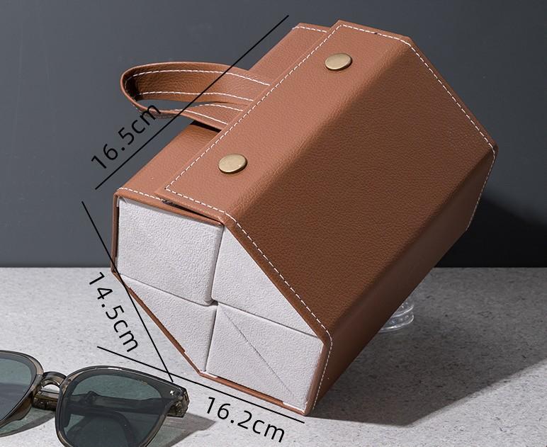 2/3/4/5/6 Grids Sunglasses Organizer Travel Organizers Accessories Storage Box for Glasses Portable FoldableWall Hanging Case