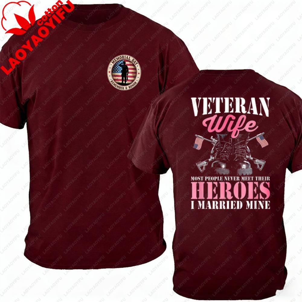 2026 New American Flag Veteran Unisexs Tshirtsoldier March Memorial Print Oversized Cotton Usa Patriotic Veteran Gym Streetwear