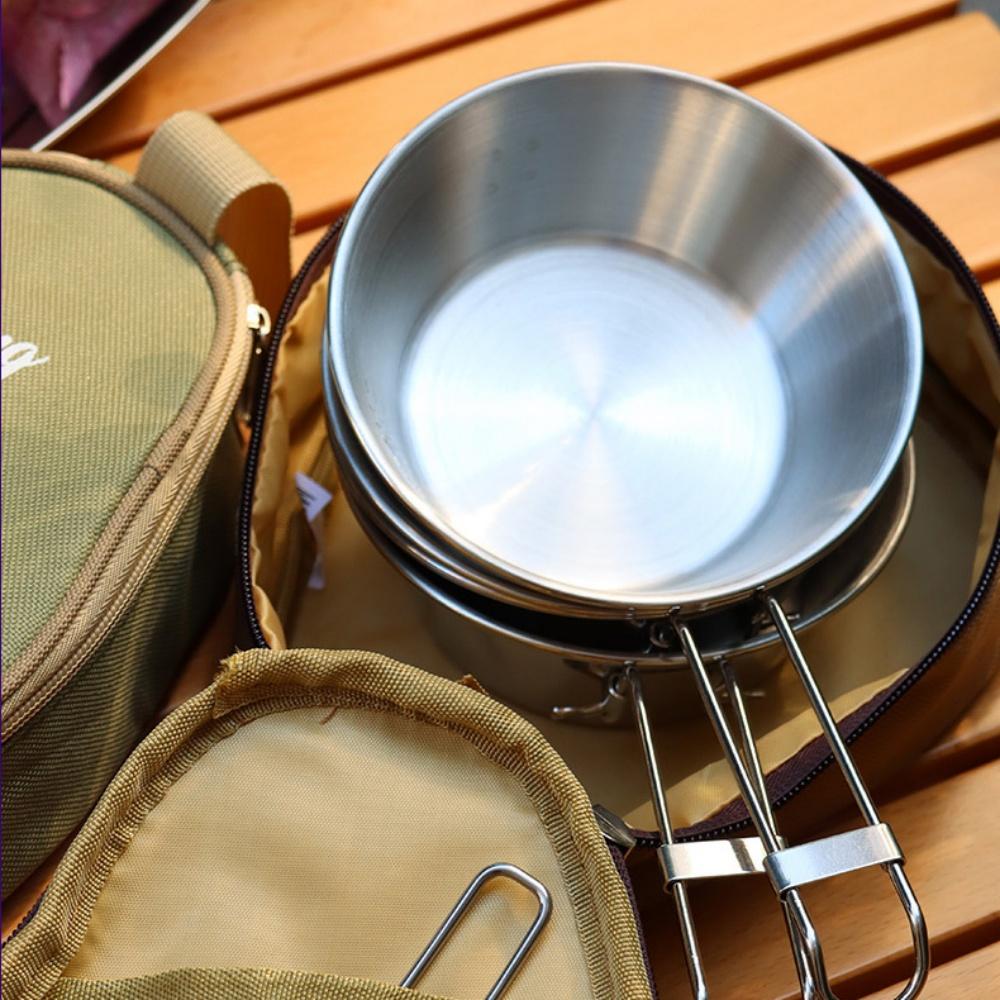 Camping Bowl Storage Bag Oxford Waterproof Tableware Cups Carrying Case Organizer Outdoor Camping Travel Barbecue Picnic Pouch