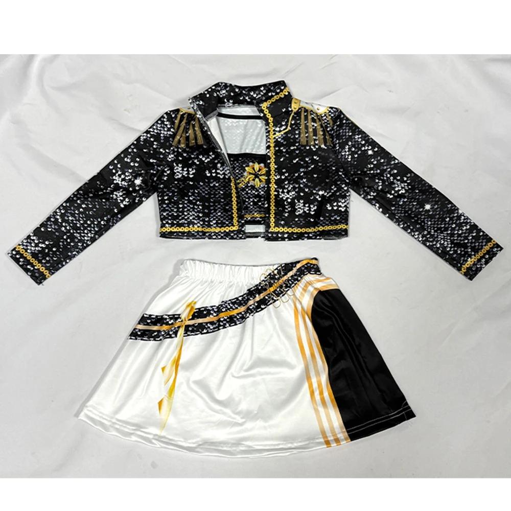 Girls Halloween Costume Mira Cosplay Kpop Warrior Costume Wigs Christmas Clothes Idol Group Star Singing And Dancing Artist Suit