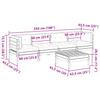 5 Piece Garden Sofa Set with Cushions Pressure Treated Pine Wood