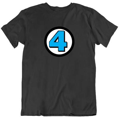 Numero 4 La Maglietta Retro dei Quattro Supereroi T-Shirt Tee Regalo Nuova