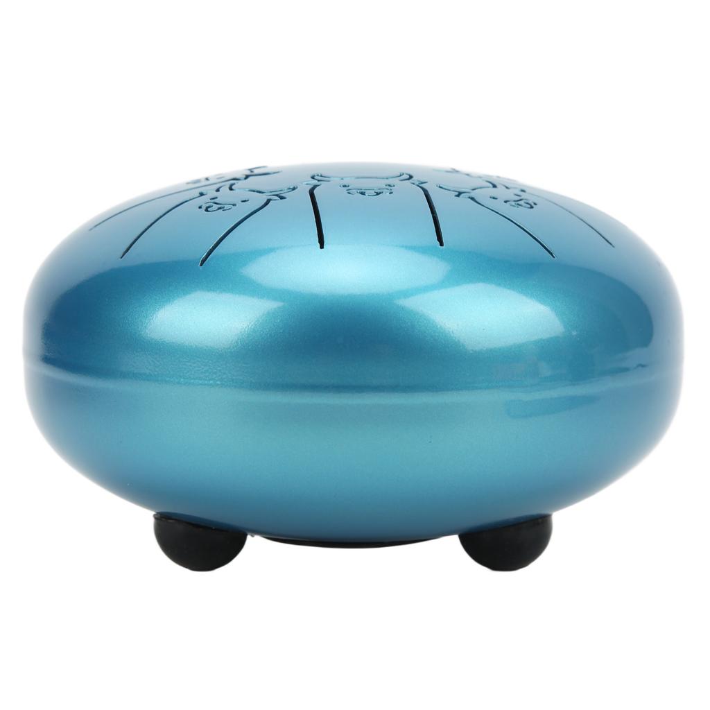 Tongue Drum 5.5in 8 Notes Chakra Tank Alloy Animal Pattern Percussion Instrument