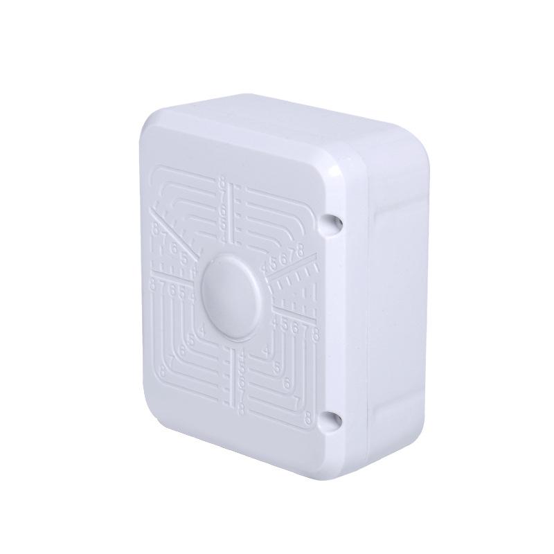 Square Plastic Outdoor Waterproof Cable Concealer Box for Camera Power and Storage.