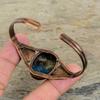 Watermelon Tourmaline Cuff Bracelet Electroformed Copper Bangle Adjustable Bangle Handmade Copper Jewelry Gifts For Mother Gemstone Bracelet